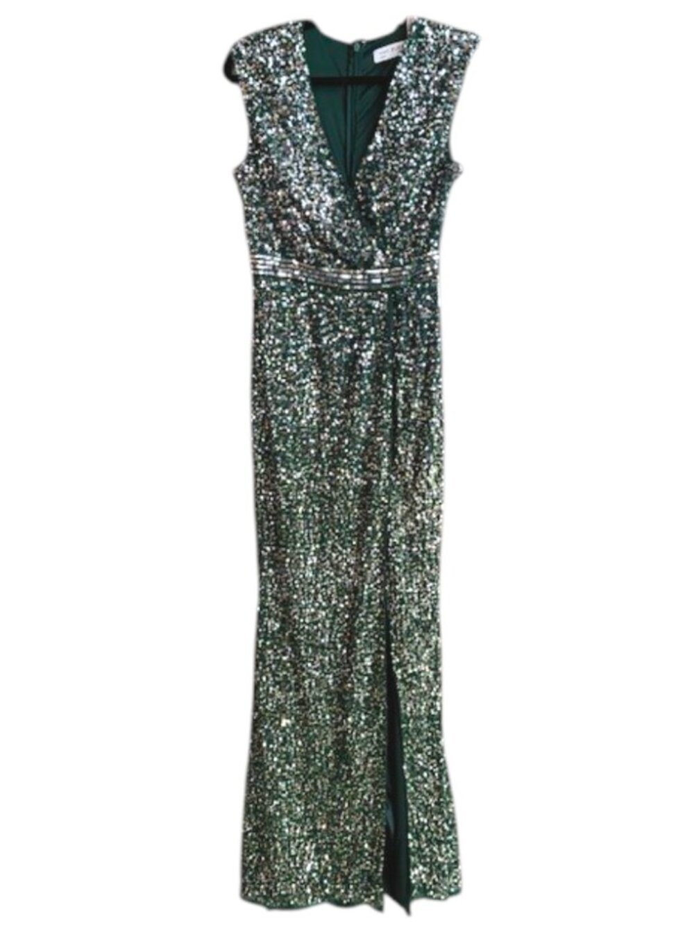 Mac Duggal Cap Sleeve Sequin Gown
